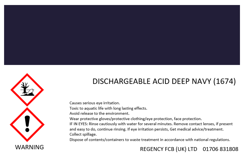 Dischargeable Acid Dyes