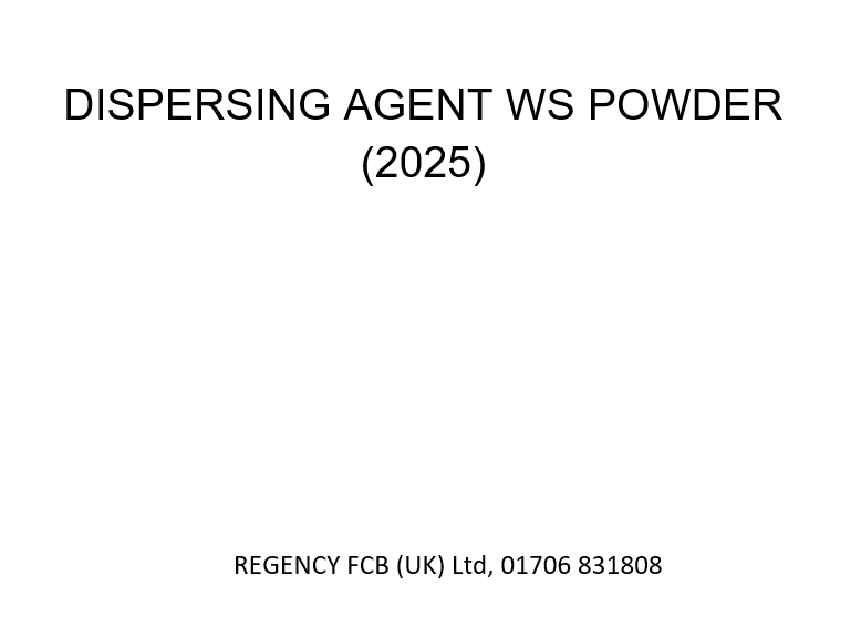 Dispersing Agent WS Powder (2025)