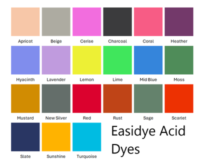 Easidye Acid Dyes - 25g, 50g, 100g pots
