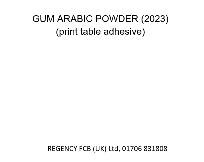 Gum Arabic Powder (Print Table Adhesive) (2023)