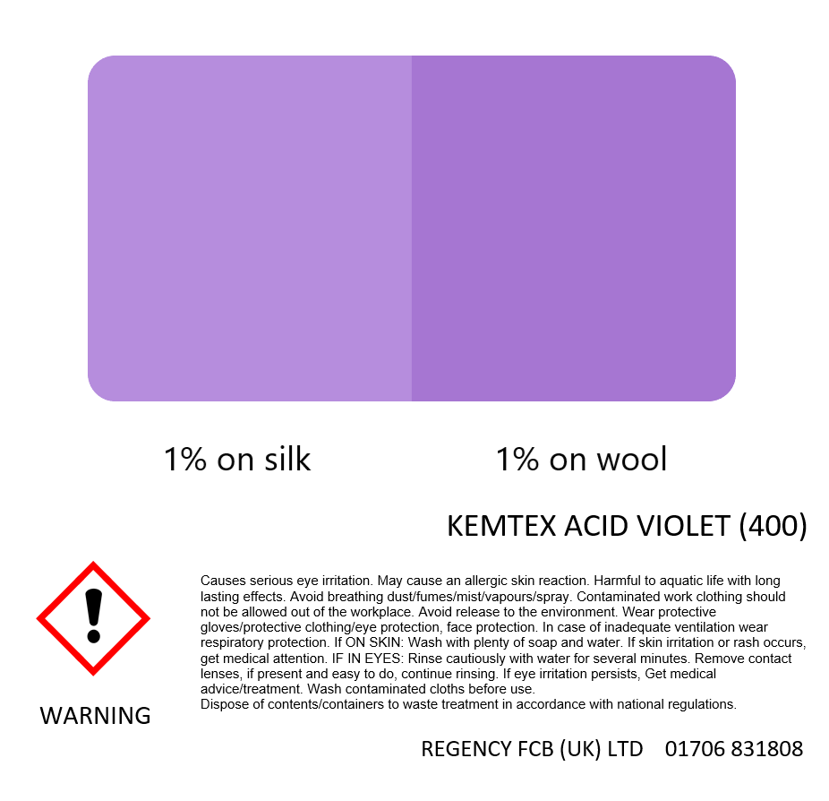 Kemtex Acid Dyes - 250g, 500g, 1kg