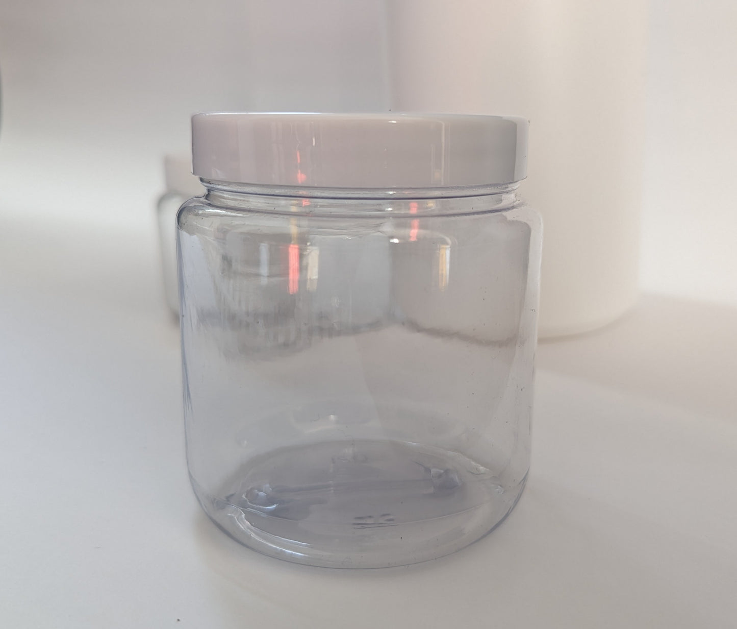 Clear Pots with Screw Cap Lids