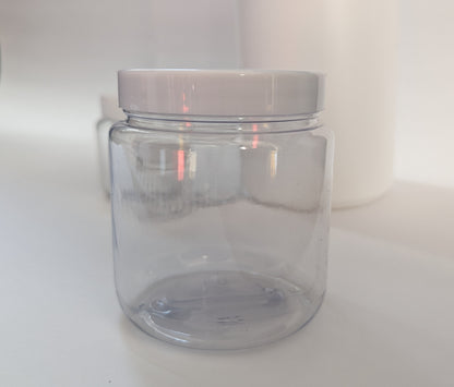 Clear Pots with Screw Cap Lids